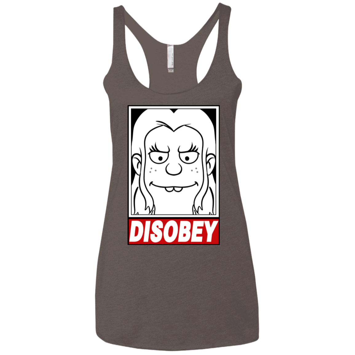 T-Shirts Macchiato / X-Small Disobey Women's Triblend Racerback Tank