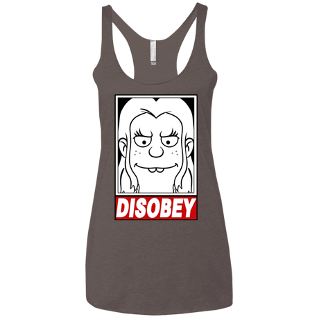 T-Shirts Macchiato / X-Small Disobey Women's Triblend Racerback Tank