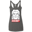 T-Shirts Premium Heather / X-Small Disobey Women's Triblend Racerback Tank