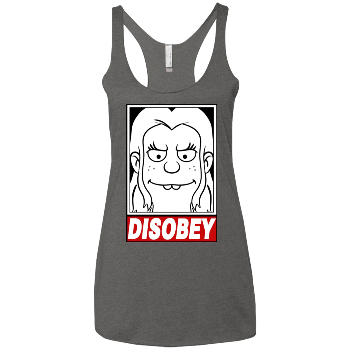 T-Shirts Premium Heather / X-Small Disobey Women's Triblend Racerback Tank