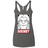 T-Shirts Premium Heather / X-Small Disobey Women's Triblend Racerback Tank