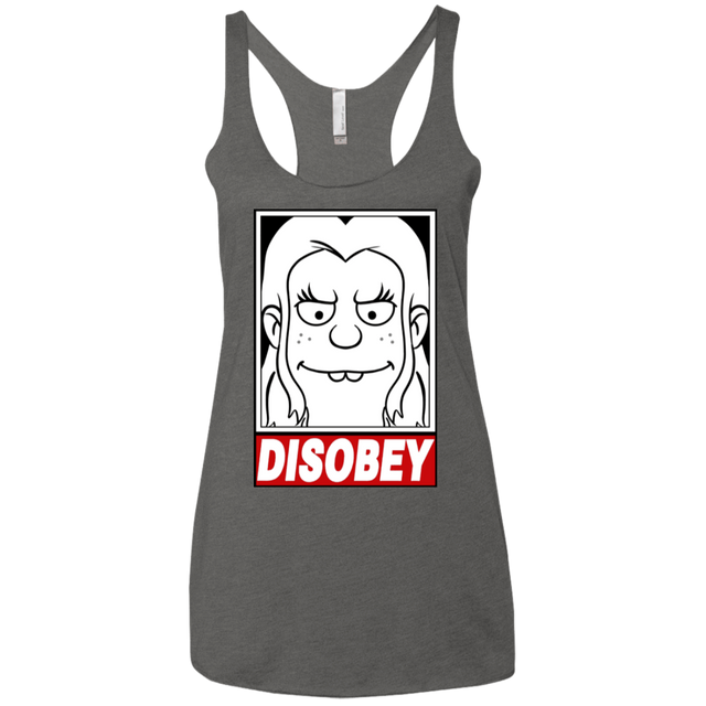 T-Shirts Premium Heather / X-Small Disobey Women's Triblend Racerback Tank