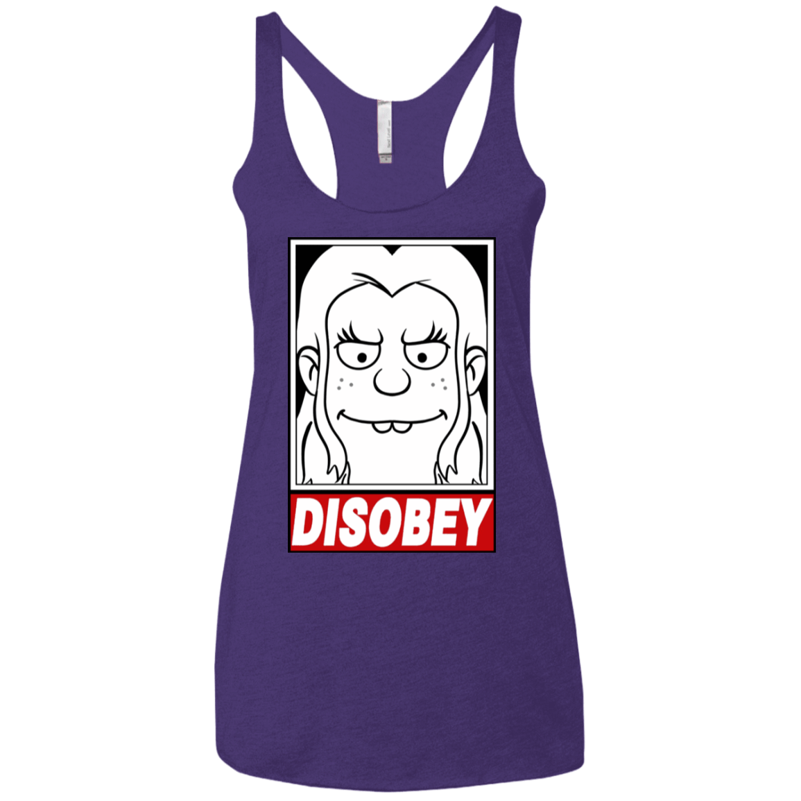 T-Shirts Purple Rush / X-Small Disobey Women's Triblend Racerback Tank