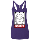 T-Shirts Purple Rush / X-Small Disobey Women's Triblend Racerback Tank