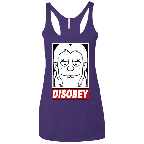 T-Shirts Purple Rush / X-Small Disobey Women's Triblend Racerback Tank