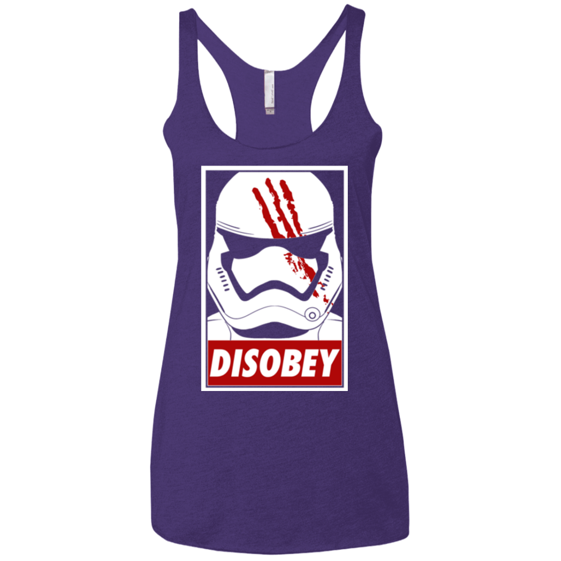 T-Shirts Purple / X-Small Disobey Women's Triblend Racerback Tank