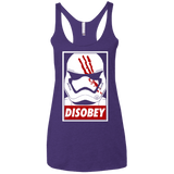 T-Shirts Purple / X-Small Disobey Women's Triblend Racerback Tank