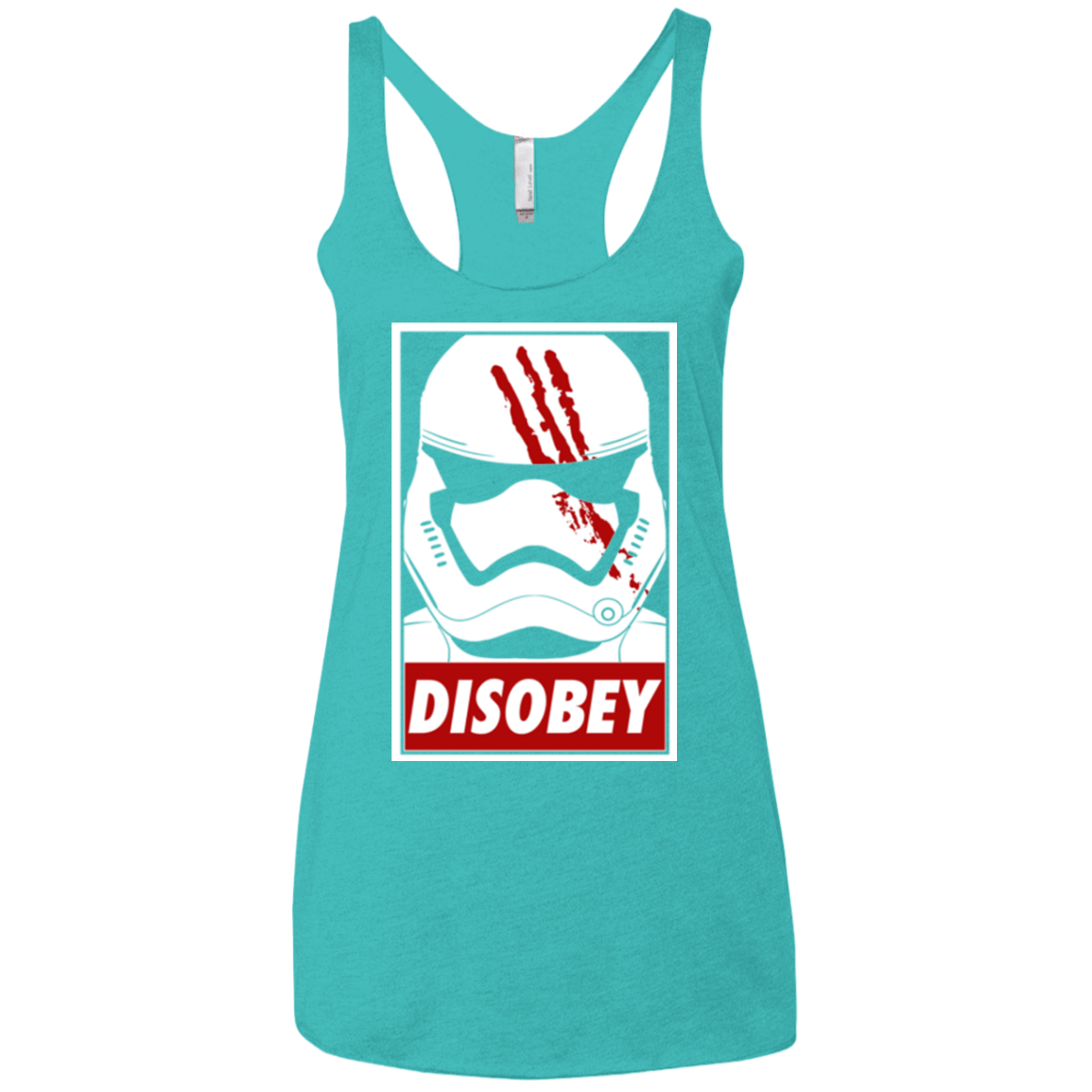 T-Shirts Tahiti Blue / X-Small Disobey Women's Triblend Racerback Tank