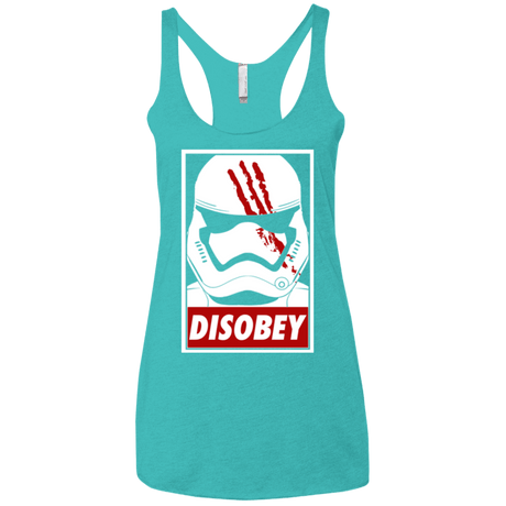 T-Shirts Tahiti Blue / X-Small Disobey Women's Triblend Racerback Tank