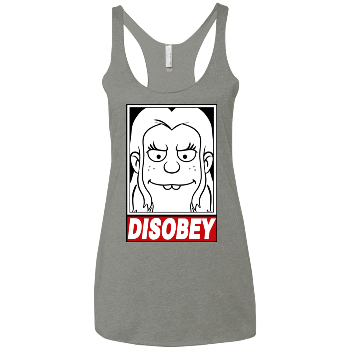 T-Shirts Venetian Grey / X-Small Disobey Women's Triblend Racerback Tank