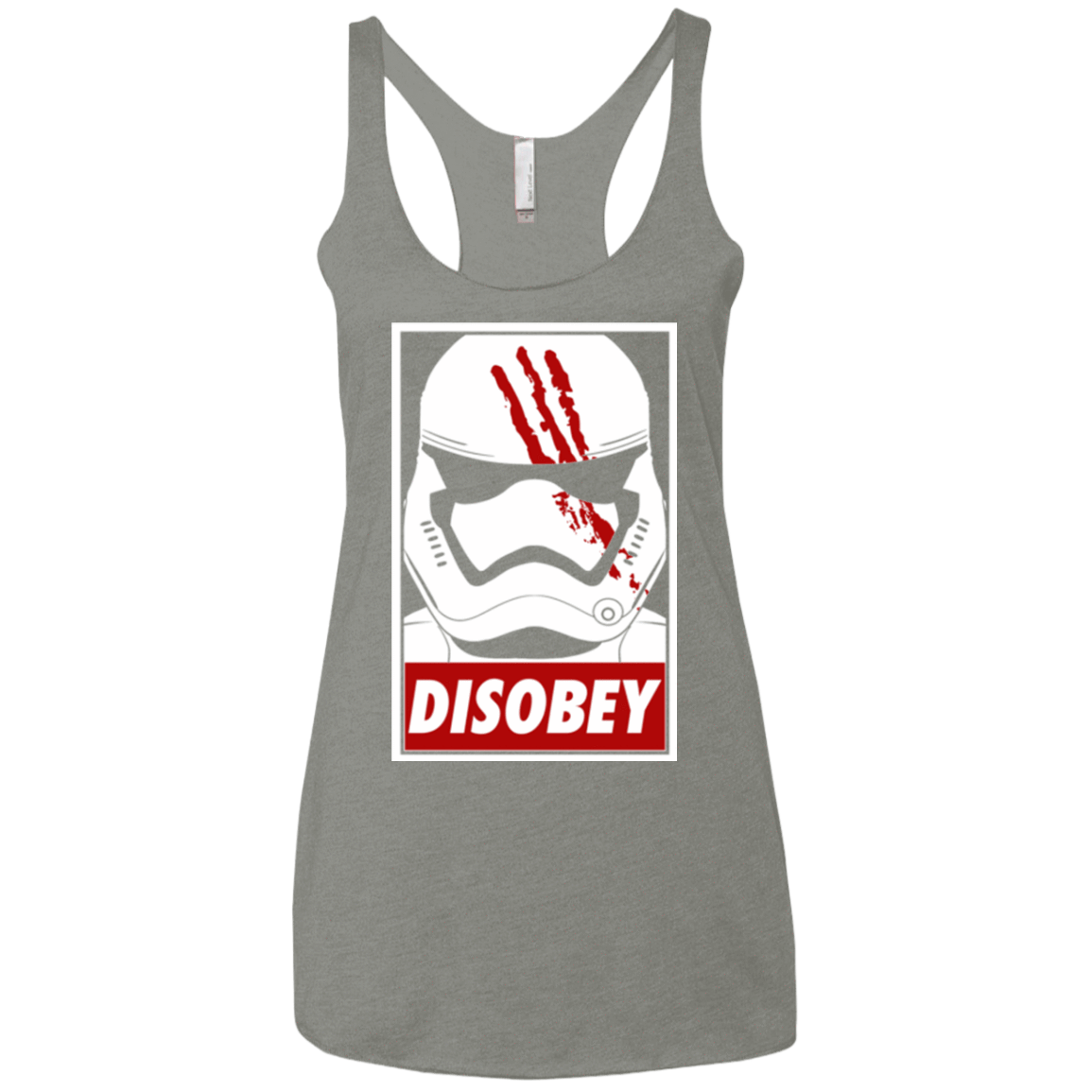 T-Shirts Venetian Grey / X-Small Disobey Women's Triblend Racerback Tank