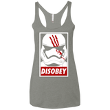T-Shirts Venetian Grey / X-Small Disobey Women's Triblend Racerback Tank