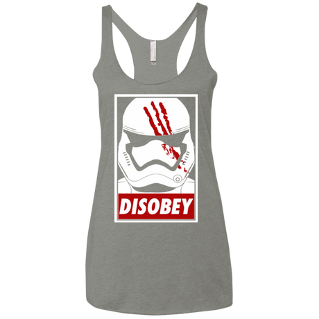 T-Shirts Venetian Grey / X-Small Disobey Women's Triblend Racerback Tank