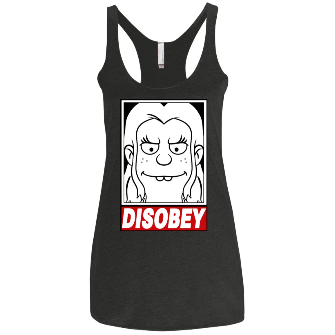 T-Shirts Vintage Black / X-Small Disobey Women's Triblend Racerback Tank