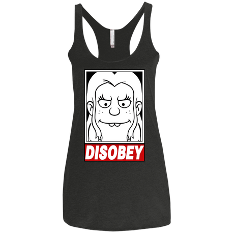 T-Shirts Vintage Black / X-Small Disobey Women's Triblend Racerback Tank