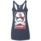 T-Shirts Vintage Navy / X-Small Disobey Women's Triblend Racerback Tank