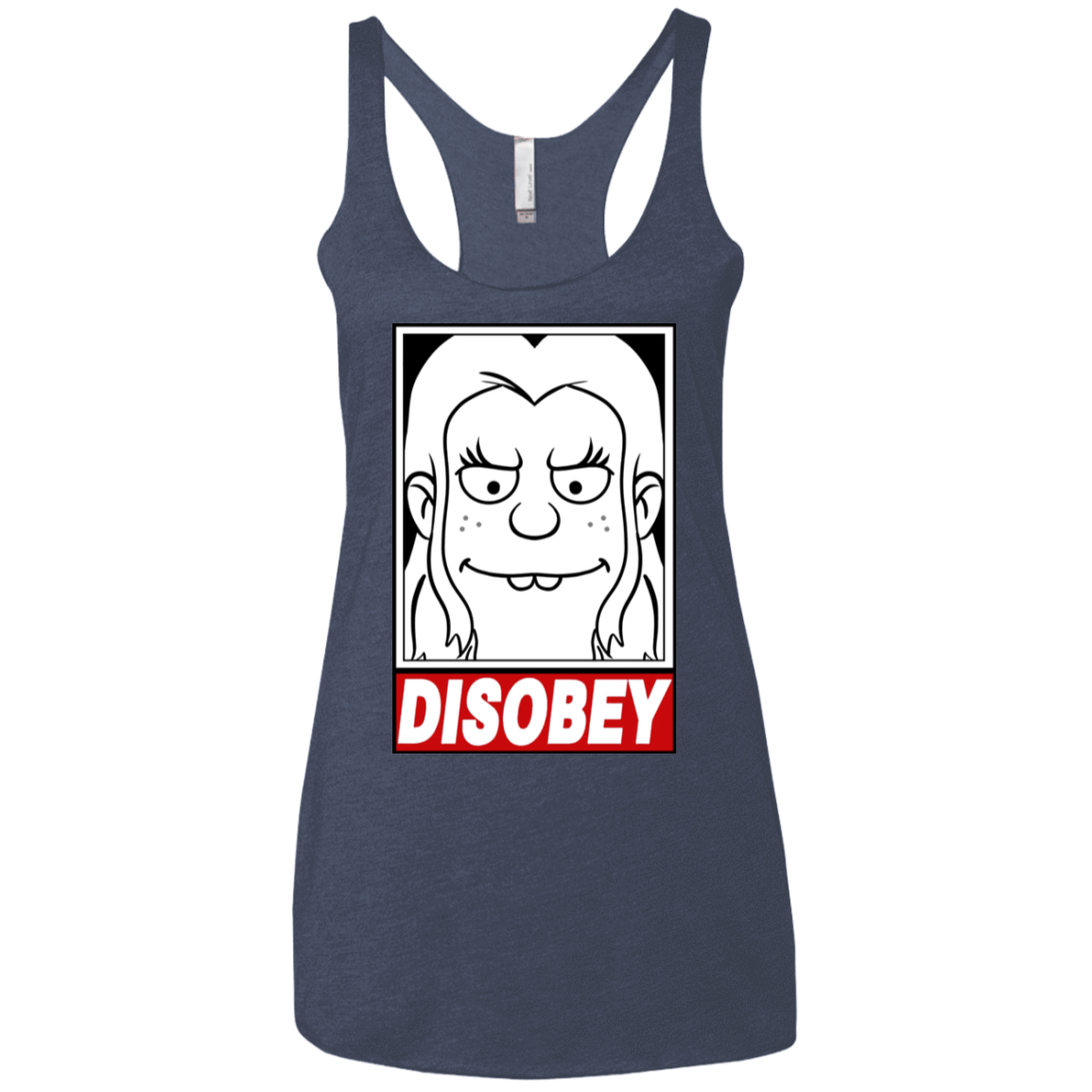 T-Shirts Vintage Navy / X-Small Disobey Women's Triblend Racerback Tank