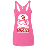 T-Shirts Vintage Pink / X-Small Disobey Women's Triblend Racerback Tank