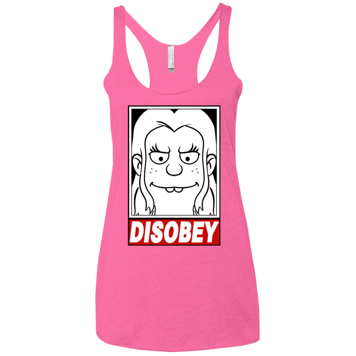 T-Shirts Vintage Pink / X-Small Disobey Women's Triblend Racerback Tank