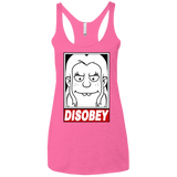 T-Shirts Vintage Pink / X-Small Disobey Women's Triblend Racerback Tank