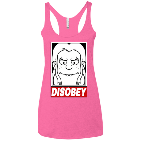 T-Shirts Vintage Pink / X-Small Disobey Women's Triblend Racerback Tank