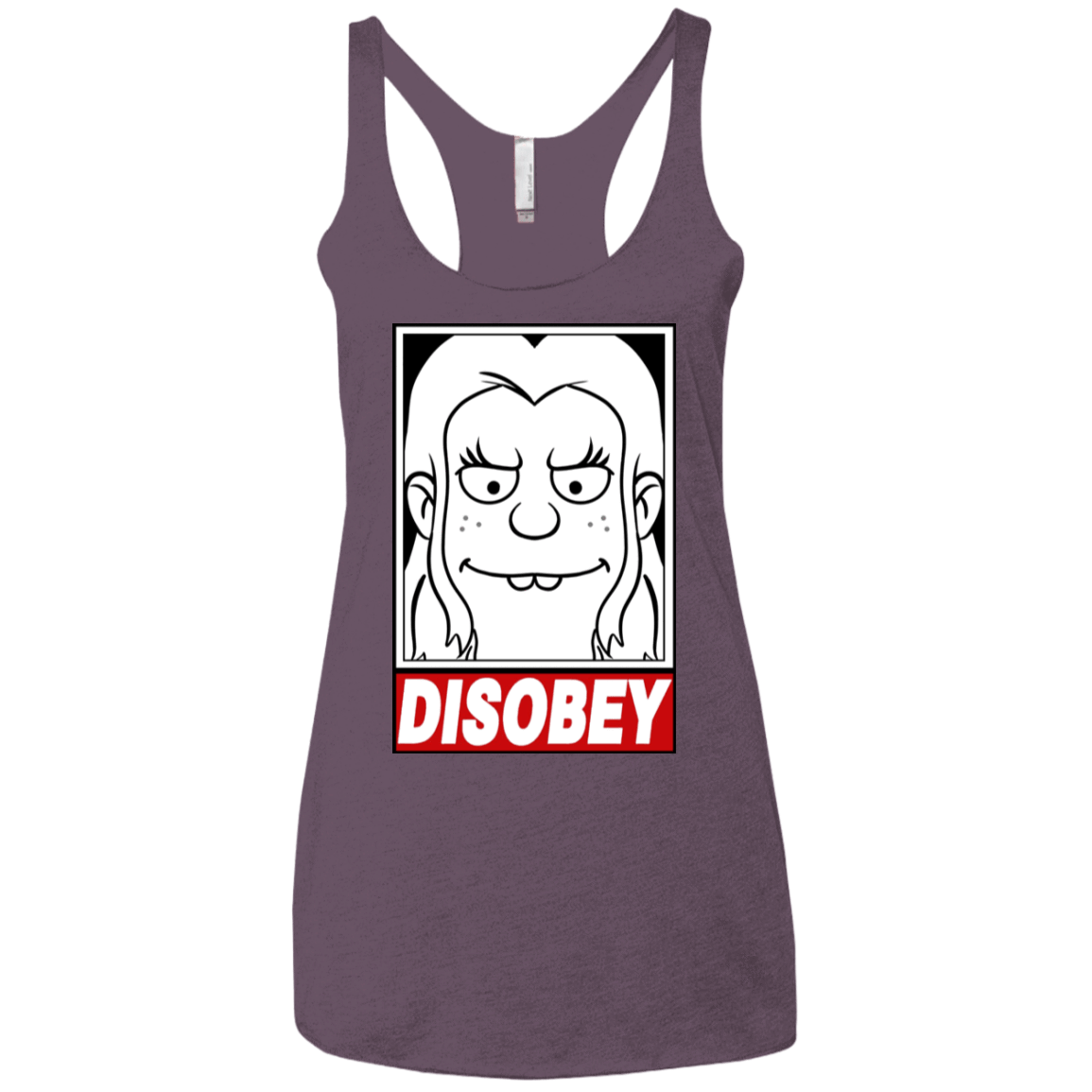 T-Shirts Vintage Purple / X-Small Disobey Women's Triblend Racerback Tank