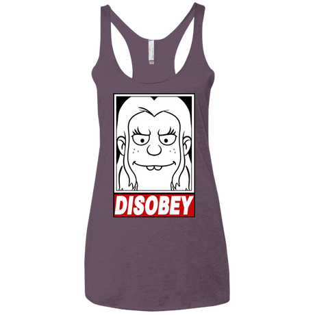 T-Shirts Vintage Purple / X-Small Disobey Women's Triblend Racerback Tank