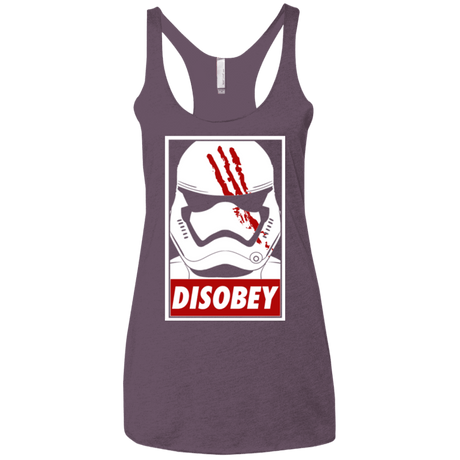 T-Shirts Vintage Purple / X-Small Disobey Women's Triblend Racerback Tank