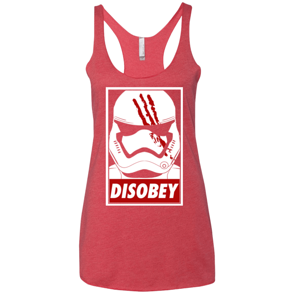 T-Shirts Vintage Red / X-Small Disobey Women's Triblend Racerback Tank
