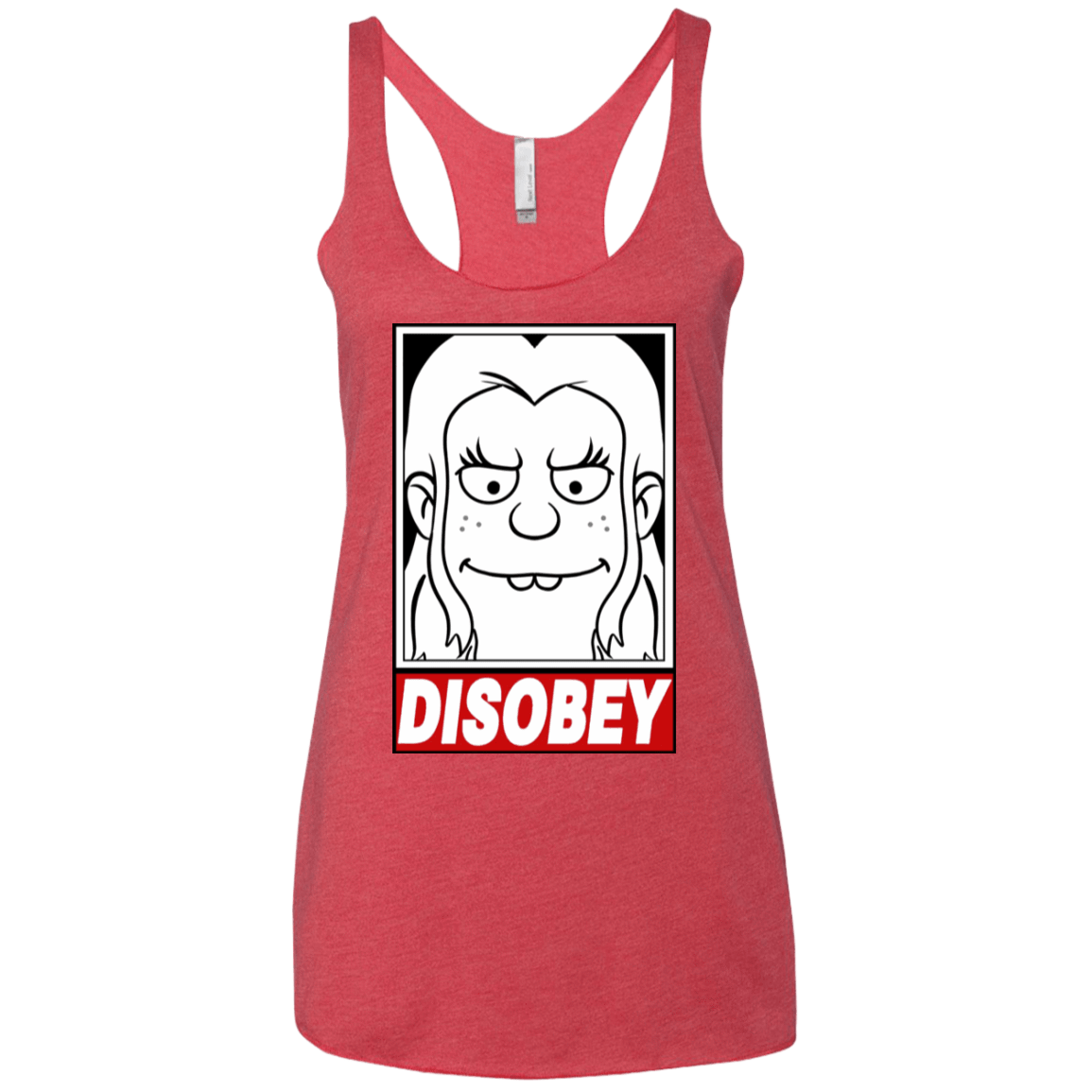 T-Shirts Vintage Red / X-Small Disobey Women's Triblend Racerback Tank
