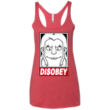 T-Shirts Vintage Red / X-Small Disobey Women's Triblend Racerback Tank