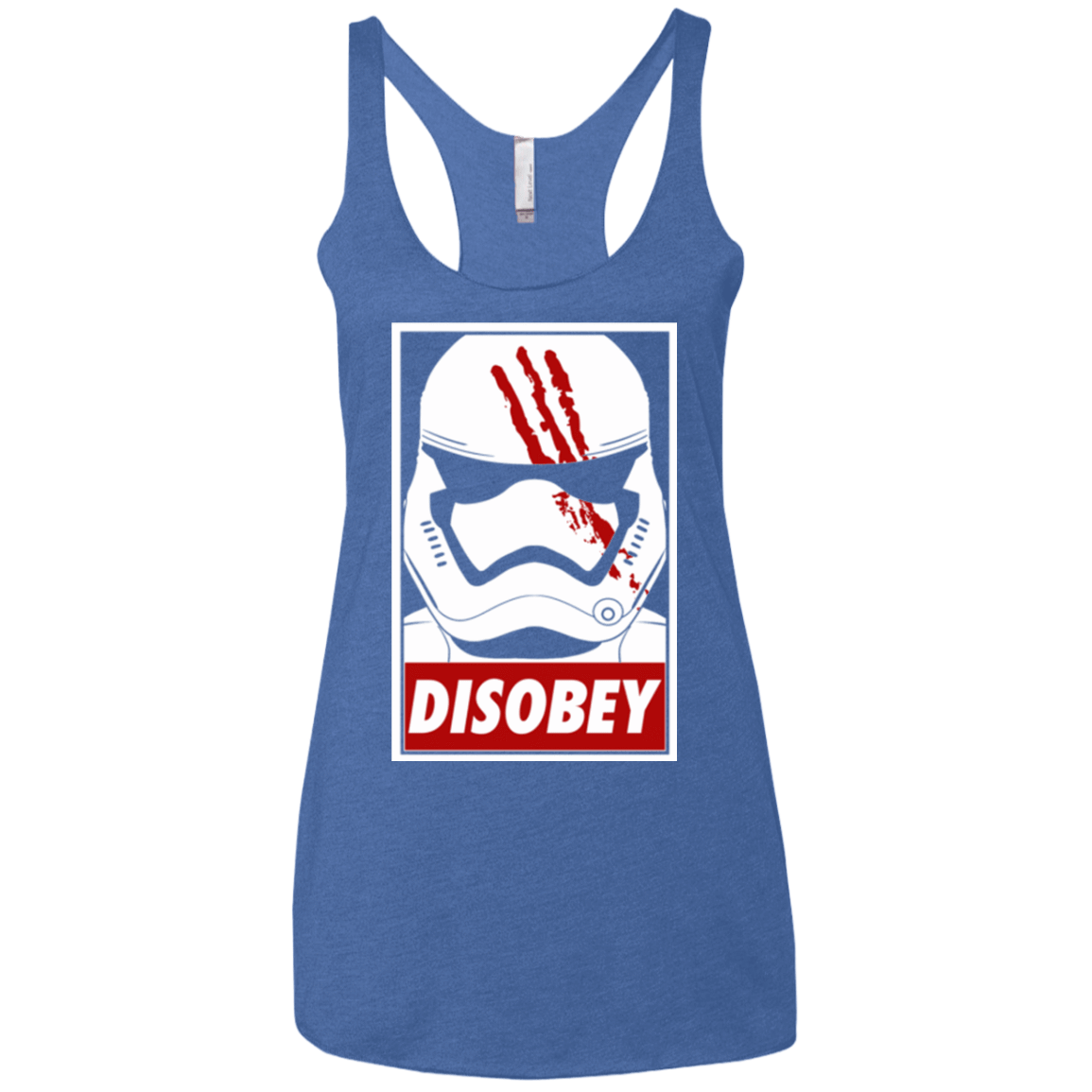 T-Shirts Vintage Royal / X-Small Disobey Women's Triblend Racerback Tank