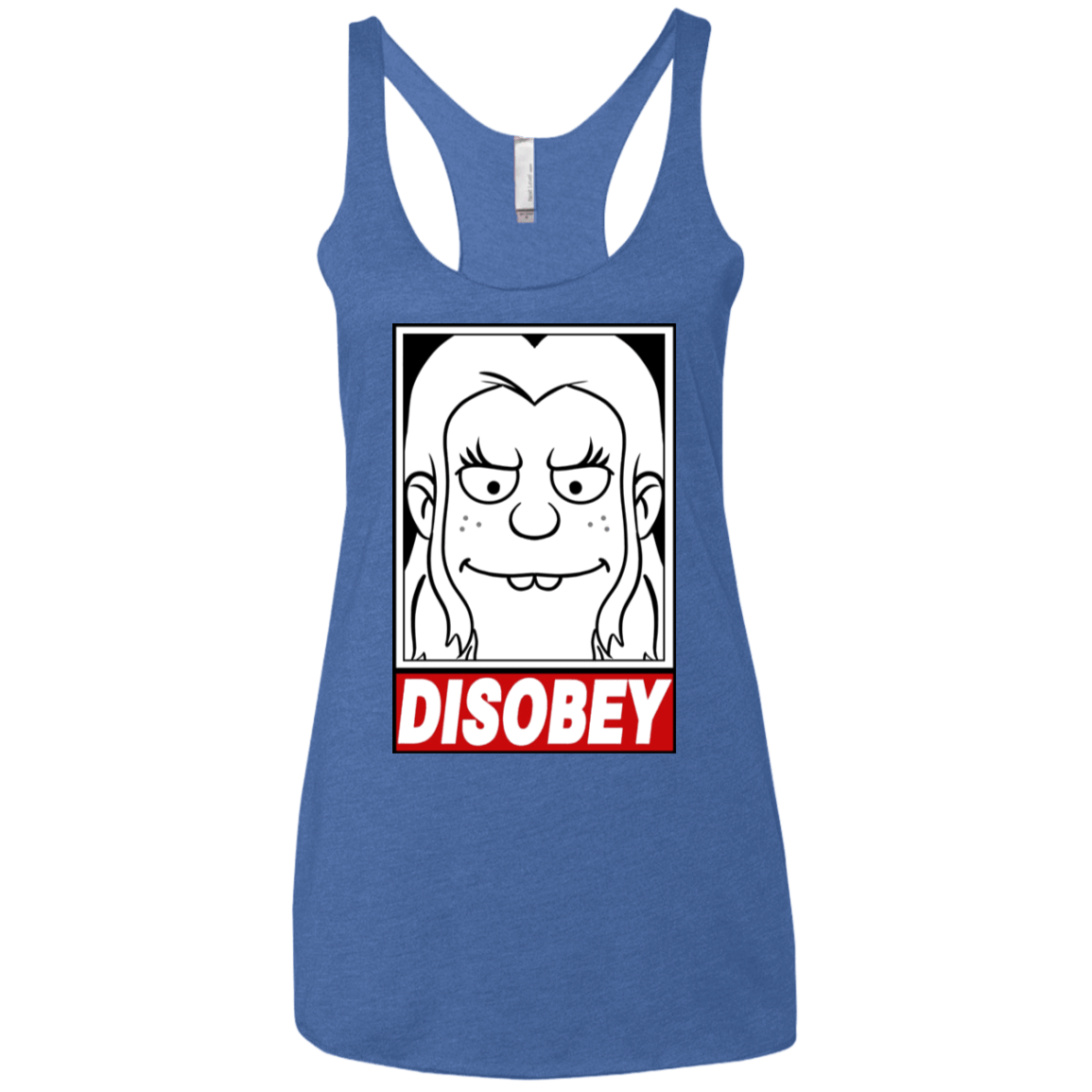 T-Shirts Vintage Royal / X-Small Disobey Women's Triblend Racerback Tank