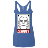 T-Shirts Vintage Royal / X-Small Disobey Women's Triblend Racerback Tank