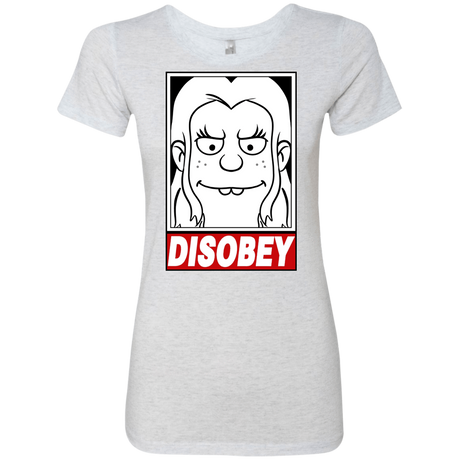 T-Shirts Heather White / S Disobey Women's Triblend T-Shirt