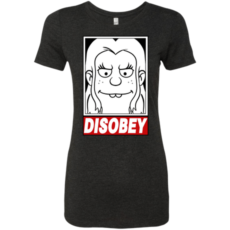 T-Shirts Vintage Black / S Disobey Women's Triblend T-Shirt