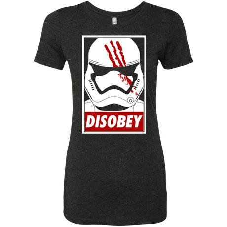 T-Shirts Vintage Black / Small Disobey Women's Triblend T-Shirt