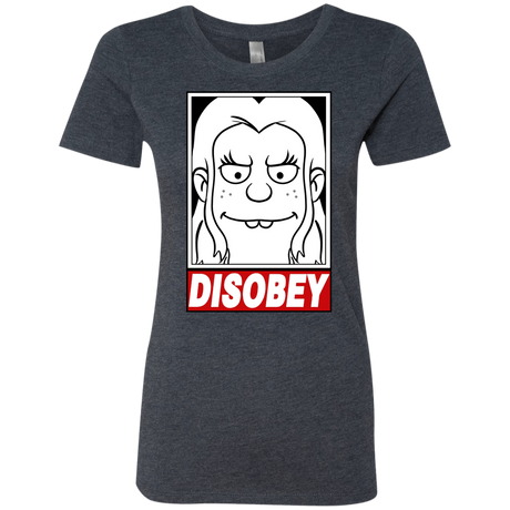 T-Shirts Vintage Navy / S Disobey Women's Triblend T-Shirt
