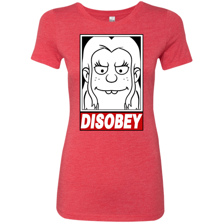 T-Shirts Vintage Red / S Disobey Women's Triblend T-Shirt
