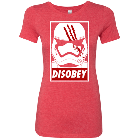 T-Shirts Vintage Red / Small Disobey Women's Triblend T-Shirt