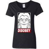 T-Shirts Black / S Disobey Women's V-Neck T-Shirt