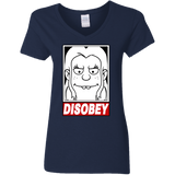 T-Shirts Navy / S Disobey Women's V-Neck T-Shirt