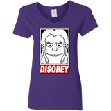 T-Shirts Purple / S Disobey Women's V-Neck T-Shirt