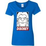 T-Shirts Royal / S Disobey Women's V-Neck T-Shirt