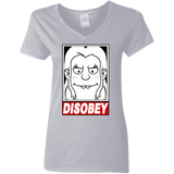 T-Shirts Sport Grey / S Disobey Women's V-Neck T-Shirt