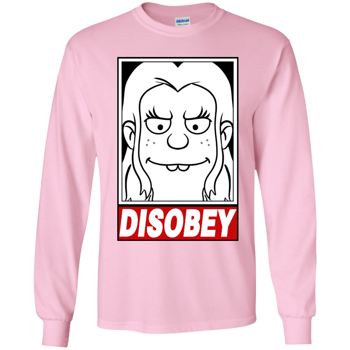 T-Shirts Light Pink / YS Disobey Youth Long Sleeve T-Shirt