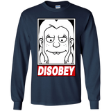 T-Shirts Navy / YS Disobey Youth Long Sleeve T-Shirt