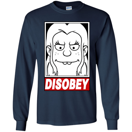 T-Shirts Navy / YS Disobey Youth Long Sleeve T-Shirt