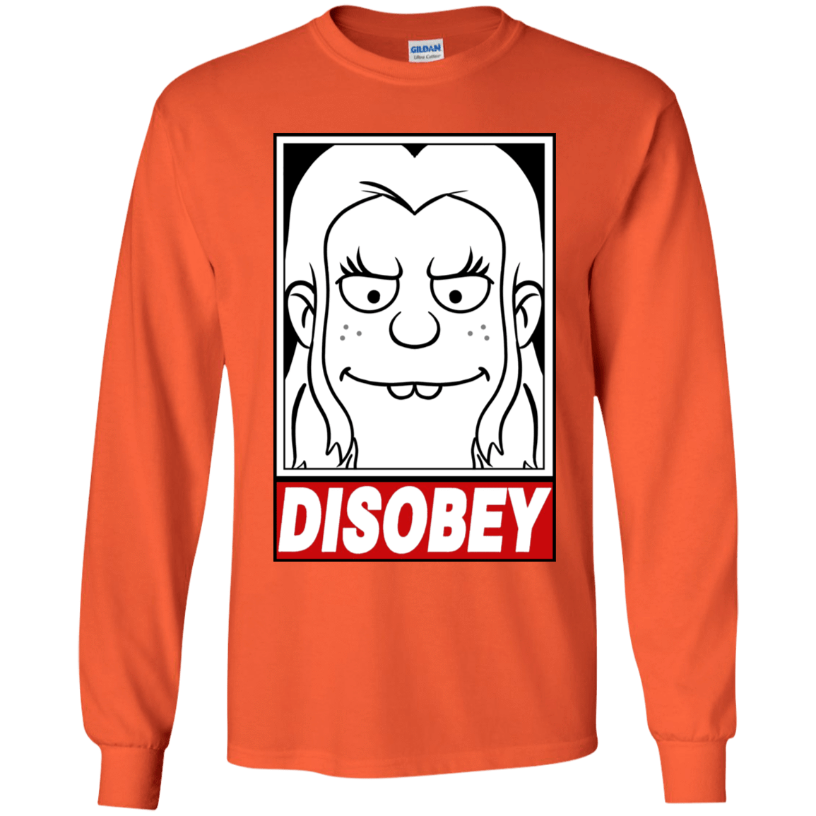 T-Shirts Orange / YS Disobey Youth Long Sleeve T-Shirt
