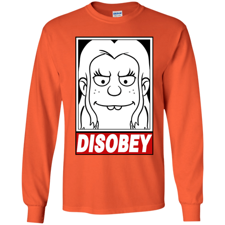 T-Shirts Orange / YS Disobey Youth Long Sleeve T-Shirt